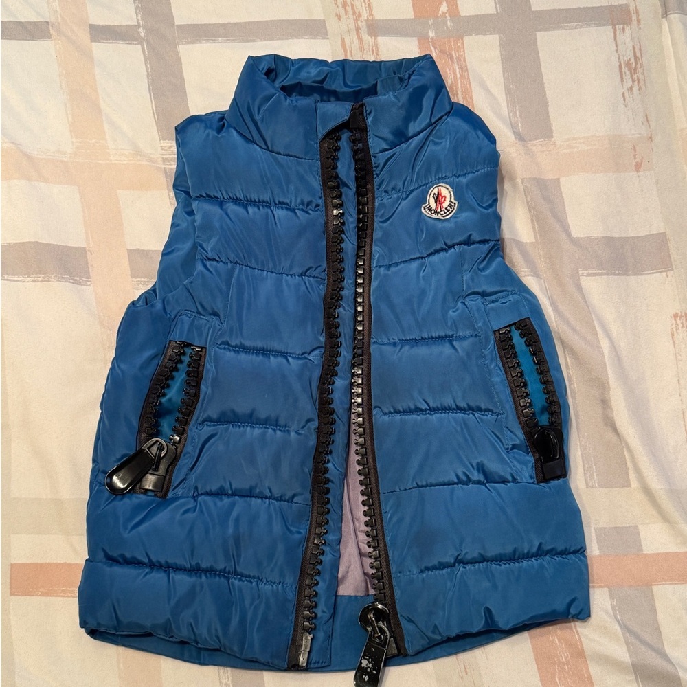 Moncler Kids Small Navy Blue Puffer Vest